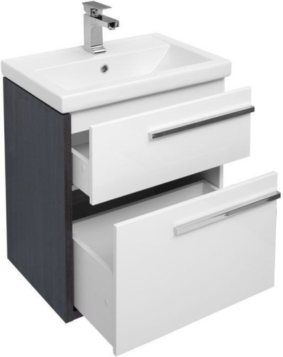 Тумба под раковину Aquanet Фостер 60 эвкалипт мистери/белый