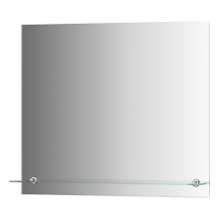 Зеркало настенное с фацетом и полочкой Attractive EVOFORM 70х60 см, BY 0515