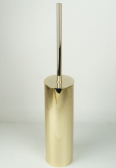 Surya Metall, круглый настенный ерш с крышкой 8х8хh46 см, цвет золото