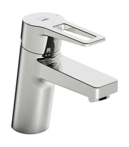 Смеситель для умывальника Oras Twista с фиксированным изливом и петлевой рукояткой (3810BF)