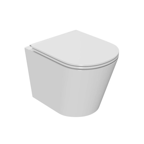 Унитаз подвесной безободковый Bauedge Nimb BK0001-HQ, белый