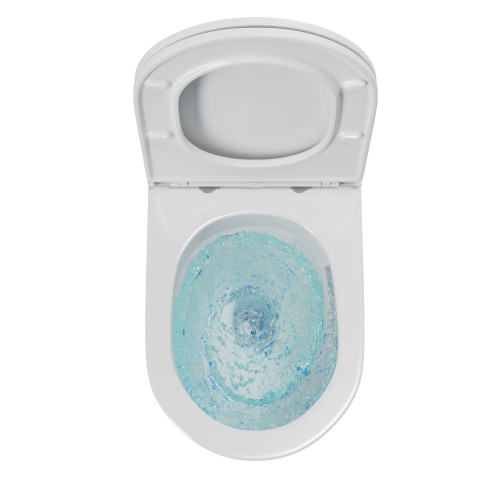 Унитаз подвесной безободковый Bauedge Nimb BK0001-HQ, белый