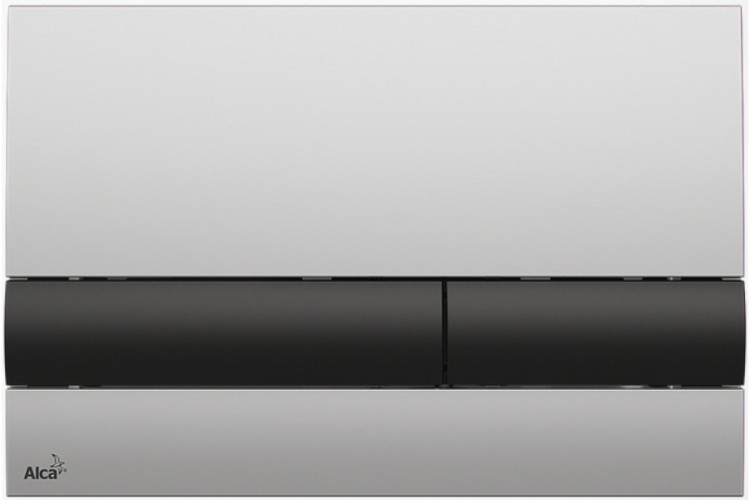 Кнопка смыва alcadrain 24.7х1.9х16.5 для инсталляции, пластик, цвет Хром матовый (M1712-8)