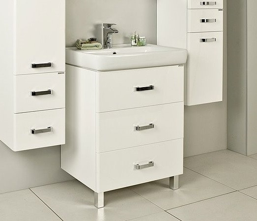 Тумба под раковину AQUATON Америна 70 М, белая (1A169001AM010)