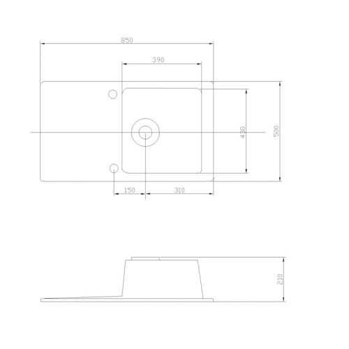 Кухонная мойка AQUATON Верона, шампань (1A710032VR290)