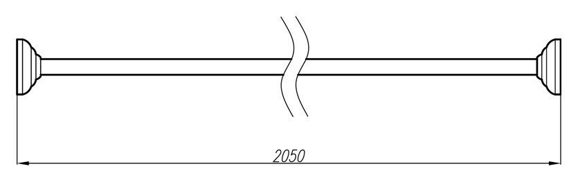Карниз Migliore 205 ML.BTD-21.205 прямой