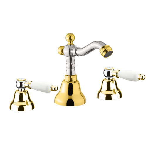 Смеситель для биде Fiore COLONIALE 02CO0647, хром/золото