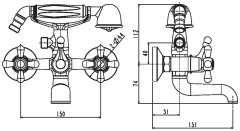 Смеситель Esko Vienna VN 54-2