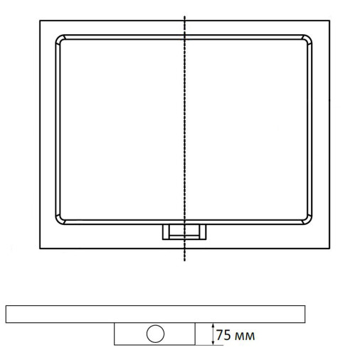 Душевой поддон прямоугольный RGW STA-21B арт. 16330290-04