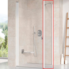 Душевая стенка Ravak Chrome CPS-90 профиль Белый стекло Transparent (9QV70100Z1)