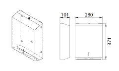 Диспенсер бумажных полотенец Fixsen Hotel, хром (FX-31027A)