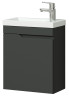 Тумба Итана Alexa 45 455х250х570 подвесная с раковиной Фостер 45 левый Графит (CS00080609)