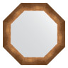 Зеркало настенное Octagon EVOFORM в багетной раме состаренная бронза, 52,6х52,6 см, BY 3730