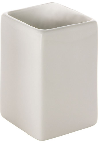 Gedy Verbena, настольный керамический стакан, цвет белая керамика