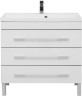 Тумба с раковиной Aquanet Верона NEW 90 белый (напольная 3 ящика)