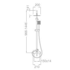 Душевая стойка Schein Swing 43215/8007013