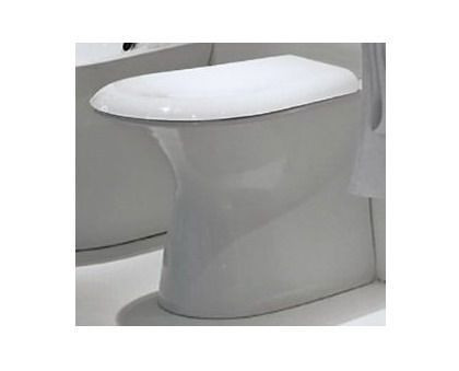 Neroceramica Libera, унитаз напольный приставной 58х38 c cиденьем микролифт, цвет белый