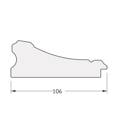Зеркало настенное Polygon EVOFORM в багетной раме барокко серебро, 60х80 см, BY 7245