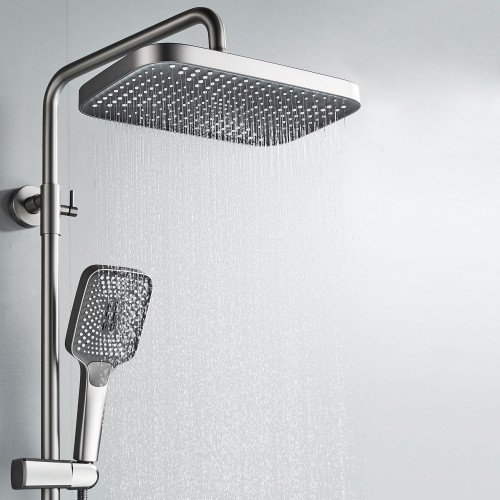 Душевая система Rose R1836T, пепельный