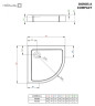Акриловый поддон для душа Radaway Doros A Compact 80x80x11,5
