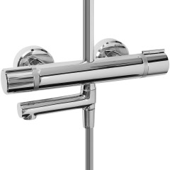 Душевая система Jacob Delafon Atom с термостатом, хром (E26237-CP)