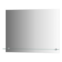 Зеркало настенное с фацетом и полочкой Attractive EVOFORM 80х60 см, BY 0516