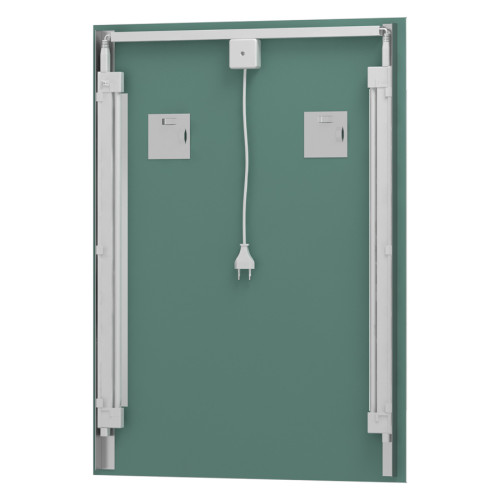 Зеркало настенное c 2-мя встроенными LUM-светильниками Lumline EVOFORM 100х75 см, BY 2019