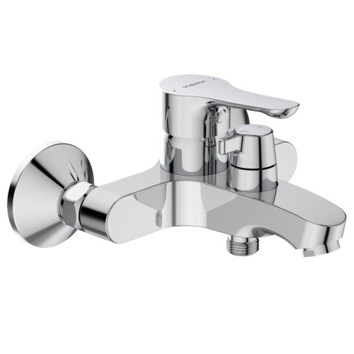 BA416AA WAVE Настенный смеситель для ванны/душа, монтаж на стандартных эксцентриках