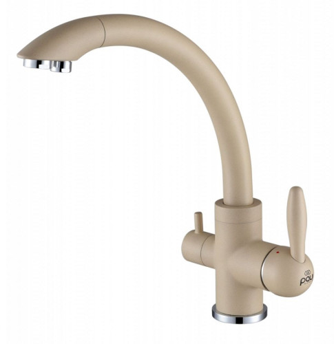 Смеситель для кухни Paulmark ESSEN, шампань, две воды, Es213001-428, Paulmark