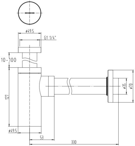 Сифон для раковины Allen Brau Priority 5.31025-31