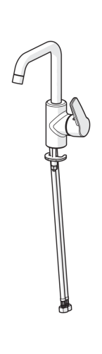 Смеситель для умывальника Oras Saga с высоким поворотным изливом (3907F)