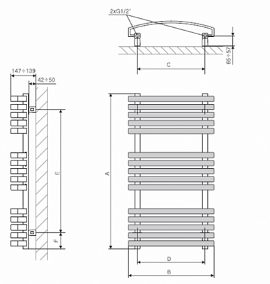 Полотенцесушитель Terma Kioto белый