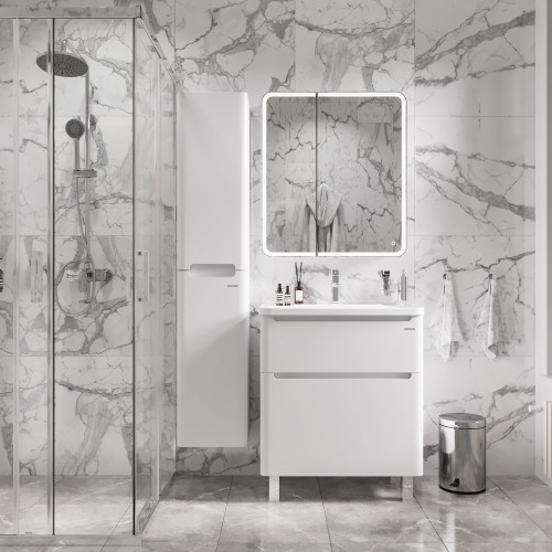 Тумба напольная Grossman АДЕЛЬ-70 см с 2-я ящ. белая (ум. Aдель-70)