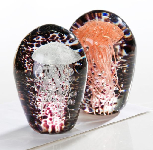 Casablanca, стеклянная скульптура "Медузы", цвет черно-бело-красный