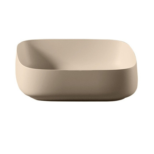 Раковина Artceram Cognac Quadro 550*350*155 отверстия для смесителя-отсутствуют Brown matera