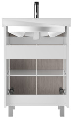 Тумба под умывальник &quot;Fest 60&quot; Uno Дуб серый без ящика Домино