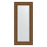 Зеркало настенное с фацетом EVOFORM в багетной раме виньетка сосостаренная бронза, 60х140 см, BY 3531