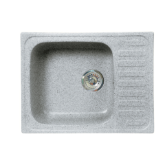 Кухонная мойка Formastone Fosto  КМ 64-49, прямоугольная с крылом, искристый серый