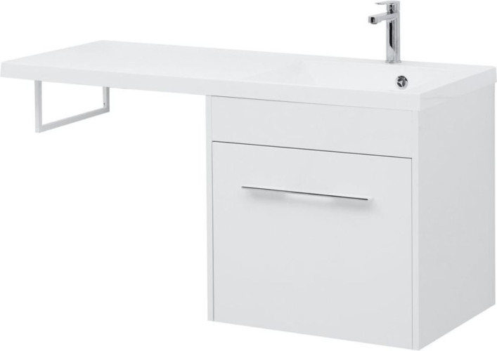 Тумба с раковиной Aquanet Августа 120 R белый