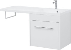 Тумба с раковиной Aquanet Августа 120 R белый