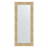 Зеркало напольное с гравировкой  EVOFORM  в багетной раме состаренное серебро с орнаментом, 87х207 см, BY 6338