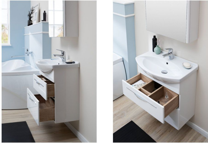 Тумба с раковиной Aquanet Ирвин 65 белый