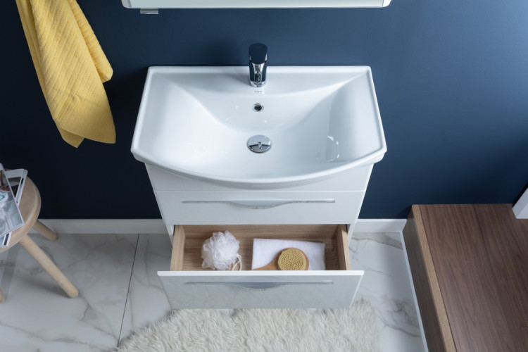 Тумба с раковиной Aquanet Ирвин 65 белый