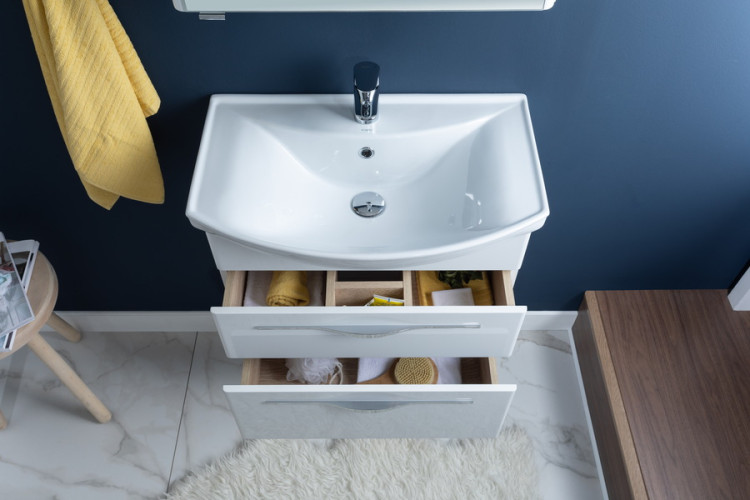 Тумба с раковиной Aquanet Ирвин 65 белый