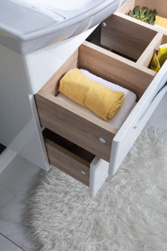 Тумба с раковиной Aquanet Ирвин 65 белый