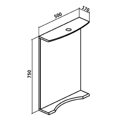 Зеркало Runo Ксения 50