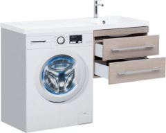 Тумба с раковиной Aquanet Нота 120 R светлый дуб