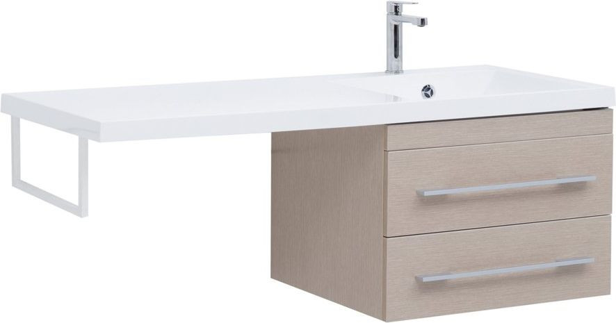 Тумба с раковиной Aquanet Нота 120 R светлый дуб