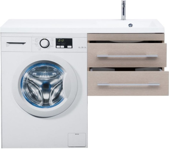 Тумба с раковиной Aquanet Нота 120 R светлый дуб