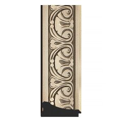 Зеркало настенное Polygon EVOFORM в багетной раме барокко серебро, 65х80 см, BY 7246